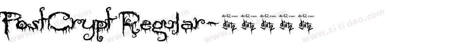 PostCrypt Regular字体转换